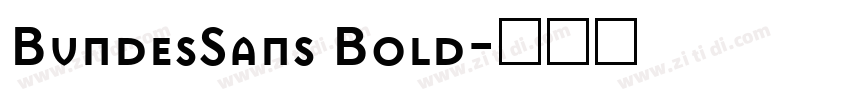 BundesSans Bold字体转换